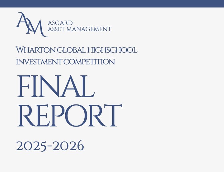 First page of Final report, 2025–2026